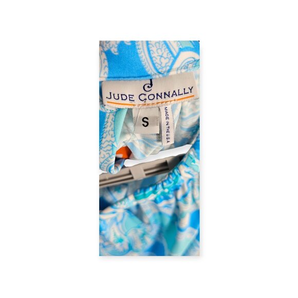 🛍️ Jude Connally Paisley Halter Dress - Women's Small - NWT Blue Multicolor - Picture 5 of 7